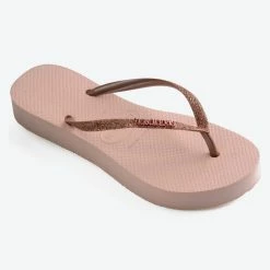 Havaianas Slim Flatform Glitter Γυναικείες Σαγιονάρες For Σαγιονάρες - Slides -Crocs Κατάστημα havaianas slim flatform glitter 2